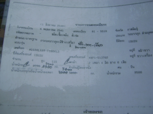 NQR 115/120 แรง  ตามภาพ  ราคา  515,000  บาท