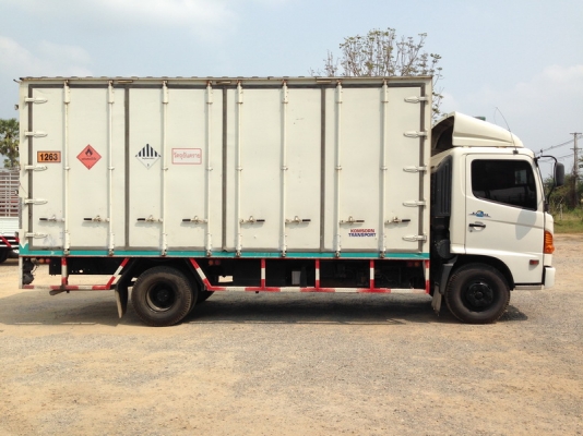 HINO MEGA FC ตู้ 10 บาน เครื่อง 150 แรงเทอร์โบ ยาว 5.60 เมตร ปี 48