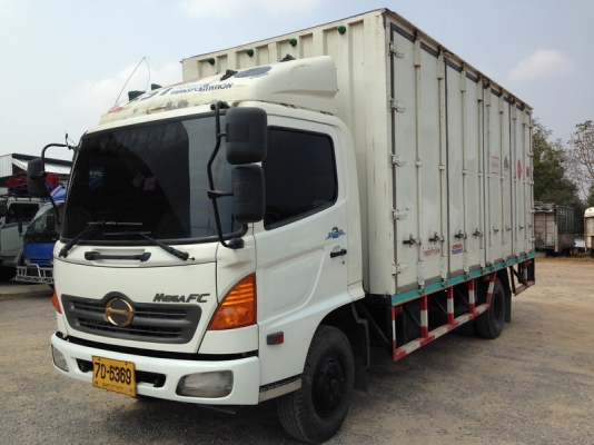 HINO MEGA FC ตู้ 10 บาน เครื่อง 150 แรงเทอร์โบ ยาว 5.60 เมตร ปี 48
