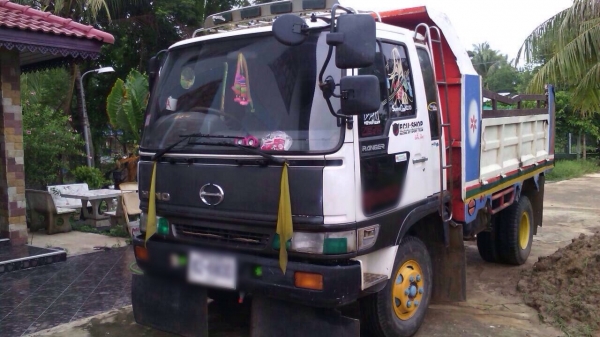 ขายรถบรรทุกหกล้อดัมพ์ Hino FD2JKB เครื่อง JO8C-210 แรง ปี 23