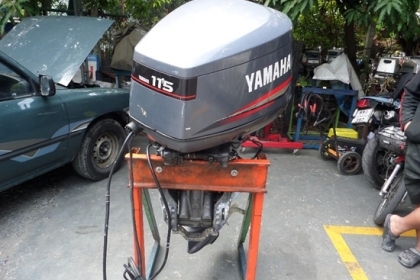 ขาย เครื่องเรือ YAMAHA 115 แรง 2 จังหวะ นำเข้าจากญี่ปุ่น เครื่องติดง่ายเดินดี 120,000