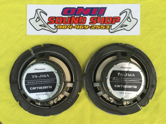 ลำโพง Pioneer Carrozzeria รุ่น TS-J16A ลำโพงแกนร่วม 2 ทาง กรวยเคฟล่าห์เหลือง
