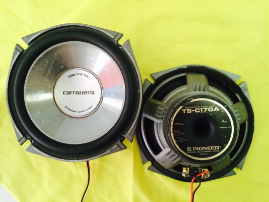 ลำโพง Pioneer Carrozzeria รุ่น TS-C170A ลำโพงแยกชิ้น ขนาด 6.5" กรวยอลูมิเนียม