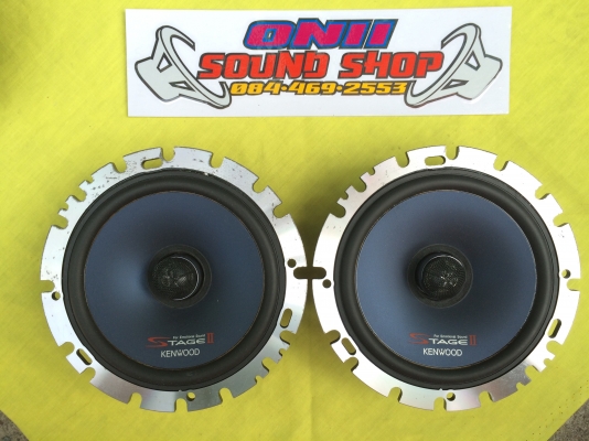 เซ็ทลำโพง Kenwood StageII ตรงรุ่น ครบชุดหน้า-หลัง สวยๆ คู่หน้า KFC-LS160 คู่หลัง KFC-LX160