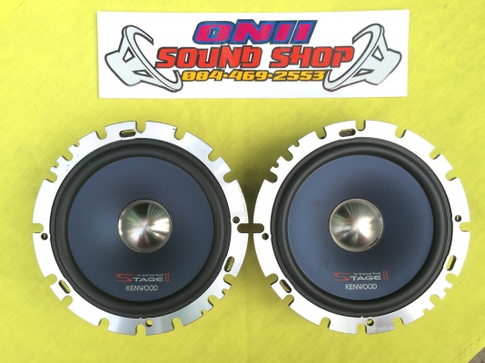 เซ็ทลำโพง Kenwood StageII ตรงรุ่น ครบชุดหน้า-หลัง สวยๆ คู่หน้า KFC-LS160 คู่หลัง KFC-LX160