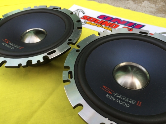 เซ็ทลำโพง Kenwood StageII ตรงรุ่น ครบชุดหน้า-หลัง สวยๆ คู่หน้า KFC-LS160 คู่หลัง KFC-LX160
