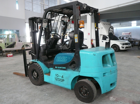 ขายรถโฟล์คลิฟท์ SUMITOMO รุ่น 11FD25 ราคา 275,000 บาท นำเข้าจากประเทศญี่ปุ่น 100\% ไม่เคยใช้งานในประเทศไทย