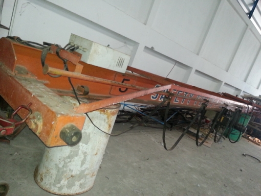 ขายเครนในโรงงานขนาด1ตันกว้าง9เมตรเดินยาว20เมตรราคา 120,000 บาท