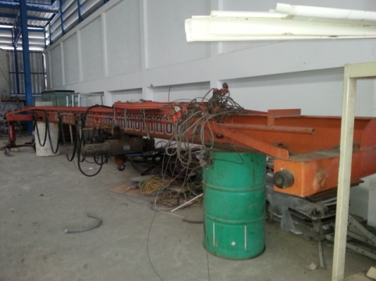 ขายเครนในโรงงานขนาด1ตันกว้าง9เมตรเดินยาว20เมตรราคา 120,000 บาท