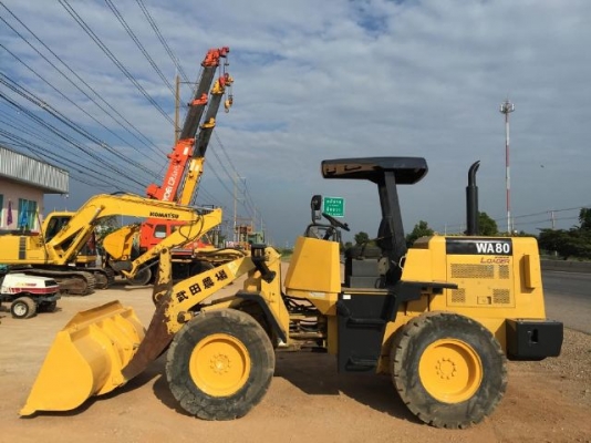 ขายรถตักล้อยาง KOMATSU WA80-3 สภาพสวยพร้อมใช้ นำเข้าจากญี่ปุ่น มีVDOการทำงานให้ชมครับ