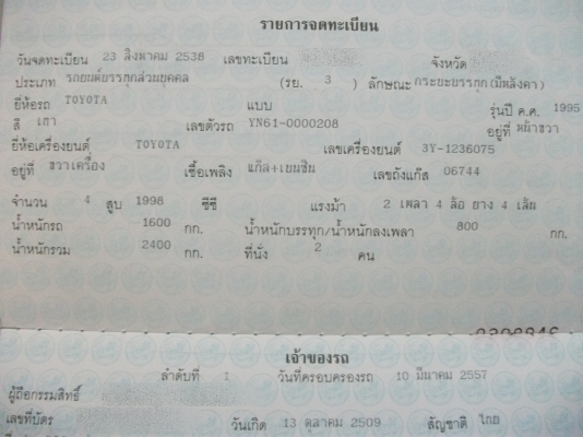 ขาย Toyota Surf YN 61 4x4 แท้ ขาย Toyota Surf YN 61 4x4 แท้