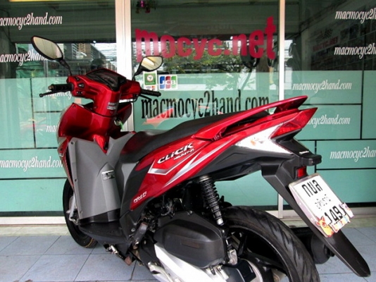 click 125 i สีแดง ตัวท๊อป ล้อแมกซ์ คอมบายเบลก รถเดือน มกราคม ปี 2556 ไมล์ 9 พันโล สภาพสวย ของแถม 2 รายการ 30900