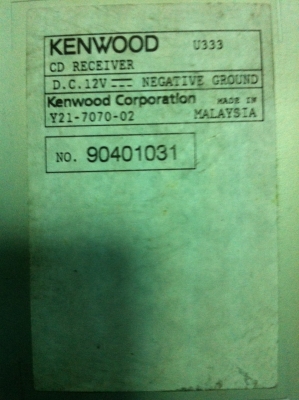 KENWOOD U333 CD MP3 USB AUX สภา่พสวย มือ2 ญี่ปุ่น KENWOOD U333 CD MP3 USB AUX สภา่พสวย มือ2 ญี่ปุ่น