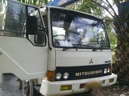 รถมิตซู 6 ล้อดั้ม  165 แรงม้า.  ( ติดเครน 4 ตัน. )   สนใจติดต่อ  081 - 6079515