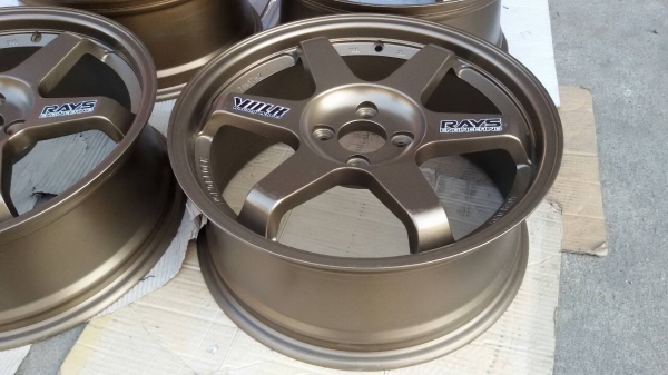 TE37 ขอบ 17x7 ล้อ 4x100    off42  ทำสีใหม่ ไม่คด ไม่ดุ้ง