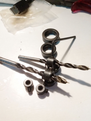 แหวนวัดระยะความลึกการเจาะ 8 ขนาด สำหรับกำหนดระยะความลึกในการเจาะชิ้นงานไม่ให้ทะลุ