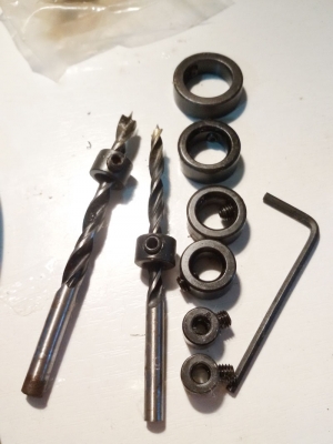 แหวนวัดระยะความลึกการเจาะ 8 ขนาด สำหรับกำหนดระยะความลึกในการเจาะชิ้นงานไม่ให้ทะลุ