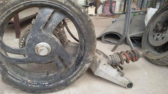 ขายชุดหลังโปรอาร์ม Honda Bros400