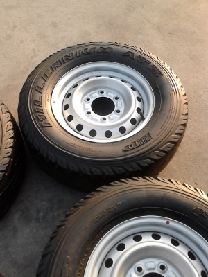 กะทะ 6 รู ขอบ 15  พร้อมยาง ( ภาพเต็ม ไอดีไลน์ 0814273941 ) ติดต่อโทร. 081-427-3941