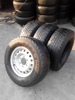 กะทะ 6 รู ขอบ 15  พร้อมยาง ( ภาพเต็ม ไอดีไลน์ 0814273941 ) ติดต่อโทร. 081-427-3941