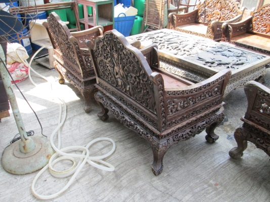 โทรฯเลยครับพร้อมจบพร้อมส่งแกะสลัก 2 ด้าน  ไม้หนามาก  งานภาคกลาง  ไมัแผ่นเดียว