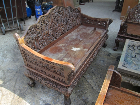 โทรฯเลยครับพร้อมจบพร้อมส่งแกะสลัก 2 ด้าน  ไม้หนามาก  งานภาคกลาง  ไมัแผ่นเดียว