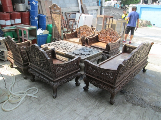 โทรฯเลยครับพร้อมจบพร้อมส่งแกะสลัก 2 ด้าน  ไม้หนามาก  งานภาคกลาง  ไมัแผ่นเดียว