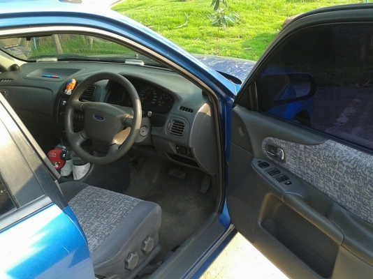 2001 FORD, LASER 1.6 GLXi (ABS) สีฟ้า เกียร์ออโต้ ติดแก๊ส LPG 2001 FORD, LASER 1.6 GLXi (ABS) สีฟ้า เกียร์ออโต้ ติดแก๊ส LPG