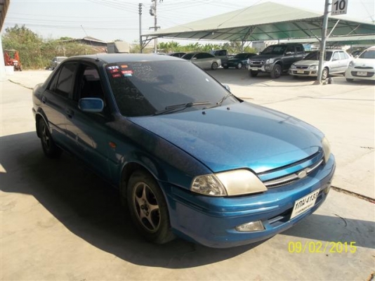 2001 FORD, LASER 1.6 GLXi (ABS)  สีฟ้า เกียร์ออโต้ ติดแก๊ส LPG