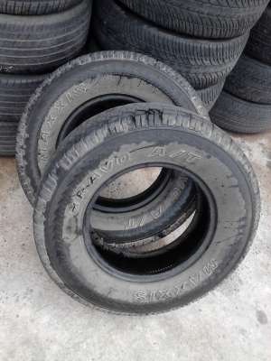 225/75R15 MAXXIS BRAVO A/T  ตัวหนังสือขาว  มี 2 เส้น  TEL.081-427-3941