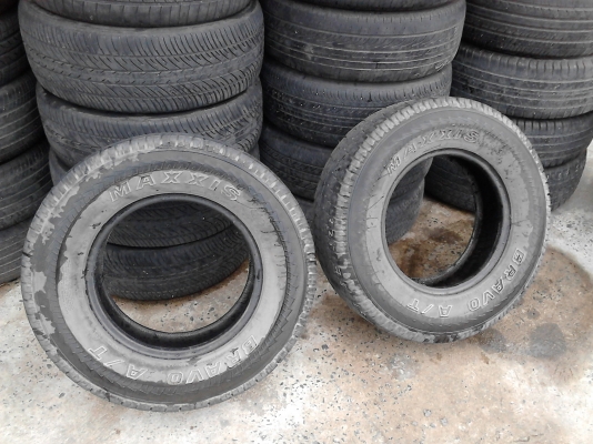 225/75R15 MAXXIS BRAVO A/T  ตัวหนังสือขาว  มี 2 เส้น  TEL.081-427-3941