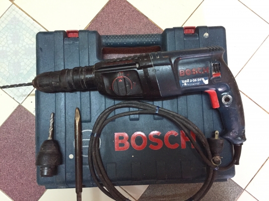 ขายสว่านโรตารี่3ระบบรุ่นใหญ่ถอดหัวยี่ห้อBOSCHรุ่นGBH2-26DFRพร้อมใช้งานครับ