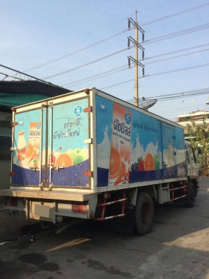 รถบรรทุก6ล้อ ตู้แห้ง ยี่ห้อHINO รุ่นFF 195แรงม้า