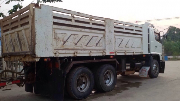 ขายรถพ่วงดัมพ์ HINO เครื่อง 344 แรง ปี 53 กระบะดัมพ์สามมิตรแม่ลูก ลูก 3 เพลาแท้