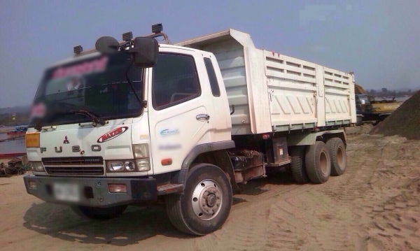 ขายรถสิบล้อดัมพ์ Mitsubishi M6 เครื่อง 254 แรง ปี 52 กระบะดัมพ์สามมิตร