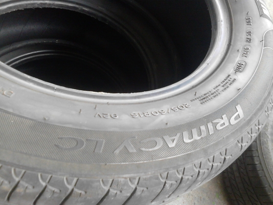 205/60R16 MICHELIN PRIMACY CL ปี2012  ชึุด 4 เส้น TEL.081-427-3941