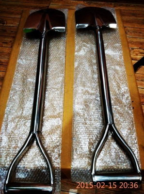 พรั่วสแตนเลส เหมาะสำหรับติดรถออฟโรด ใช้ในบ้าน  สนิมไม่ติดมือ