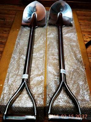 พรั่วสแตนเลส เหมาะสำหรับติดรถออฟโรด ใช้ในบ้าน  สนิมไม่ติดมือ