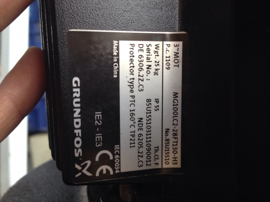 ขายปั้มน้ำแบบตั้งแรงดันสูง Groundfos 4HP. 380V ขนาดเข้า-ออก 3 นิ้ว ของใหม่ไม่เคยใช้งานครับ