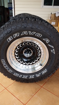 ขายล้อหยดน้ำขอบ 16 พร้อมยาง maxxis a/t 980