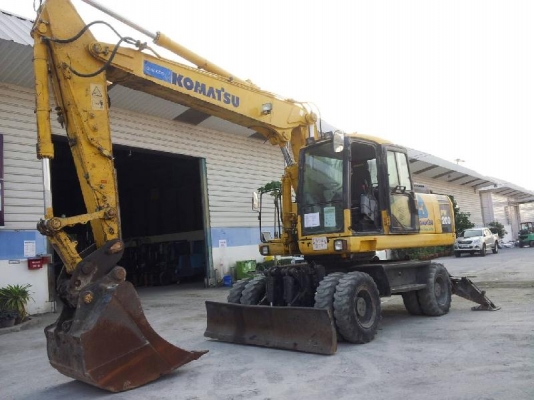 PW200-7K # K40139 : รถขุดล้อยาง Komatsu รถนอกนำเข้า T.กุ้ง:081-3062283