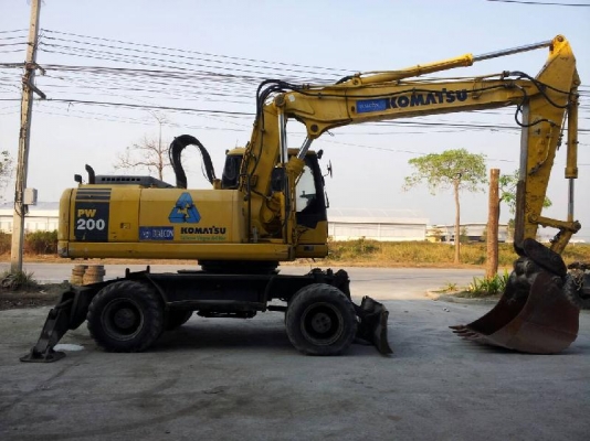 PW200-7K # K40139 : รถขุดล้อยาง Komatsu รถนอกนำเข้า T.กุ้ง:081-3062283