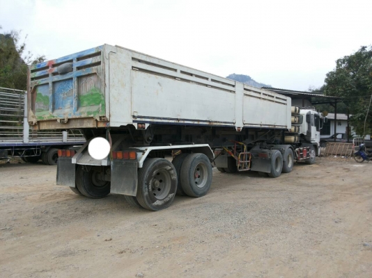 รถบรรทุก 10 ล้อใหญ่ HINO พ่วง 3M แม่ลูก ติดแก๊ส ราคา 950,000 บ. รถอยู่สระบุรี