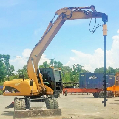 มอเตอร์สว่านเจาะดิน "WIN" ติดแบคโฮได้ทุกรุ่น