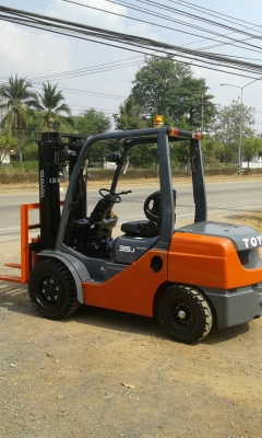 สวยขั้นเทพ TOYOTA 8FD35J รุ่นล่าสุด ขนาด 3.5 ตัน เสา 3 เมตร งาสไลด์