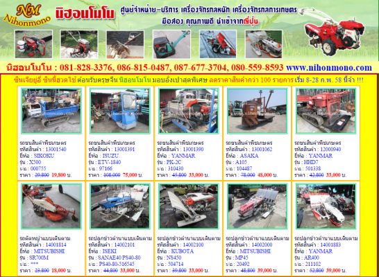 โปรโมชั้น ต้อนรับตรุษจีน นิฮอนโมโน มอบอั่งเปาสุดพิเศษ ลดราคาสินค้ากว่า 100 รายการเริ่ม 8-28 ก.พ. 58 นี้จ้า !!! โปรโมชั้น ต้อนรับตรุษจีน นิฮอนโมโน มอบอั่งเปาสุดพิเศษ ลดราคาสินค้ากว่า 100 รายการเริ่ม 8-28 ก.พ. 58 นี้จ้า !!!