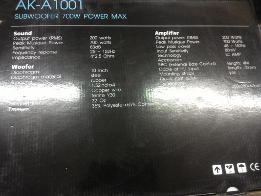 เตียมจัดส่งคุณ บุญทวี พรุ่งนี้ครับ SUB BOX Acustika AK-A1001   700Watts 10นิ้ว 4 วอยร์  เบสแน่นๆคับแบนไฮเอนคับ