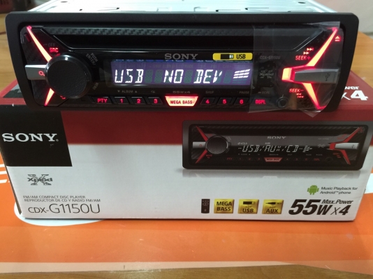 ขายวิทยุ SONY CDX-G1150U ปี 2015