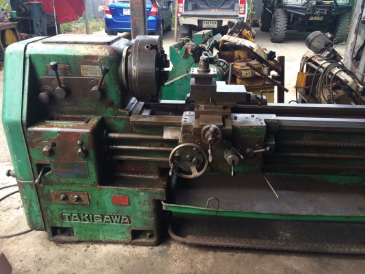 เครื่องกลึง8ฟุตญี่ปุ่นTakisawa3เพลาเบรคเปิดคอม้าได้ เครื่องกลึง8ฟุตญี่ปุ่นTakisawa3เพลาเบรคเปิดคอม้าได้
