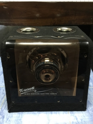 ตู้ Sub k-wing  มีแอมป์ในตัว เก่าญี่ปุ่น